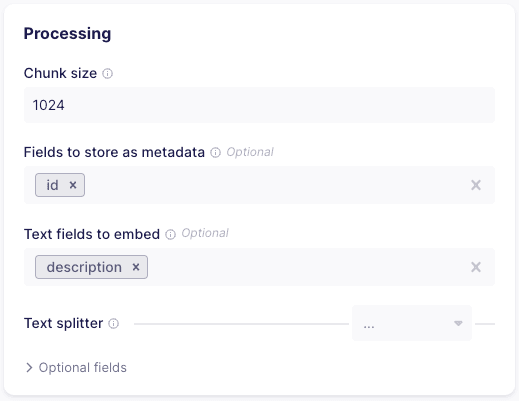 destination processing