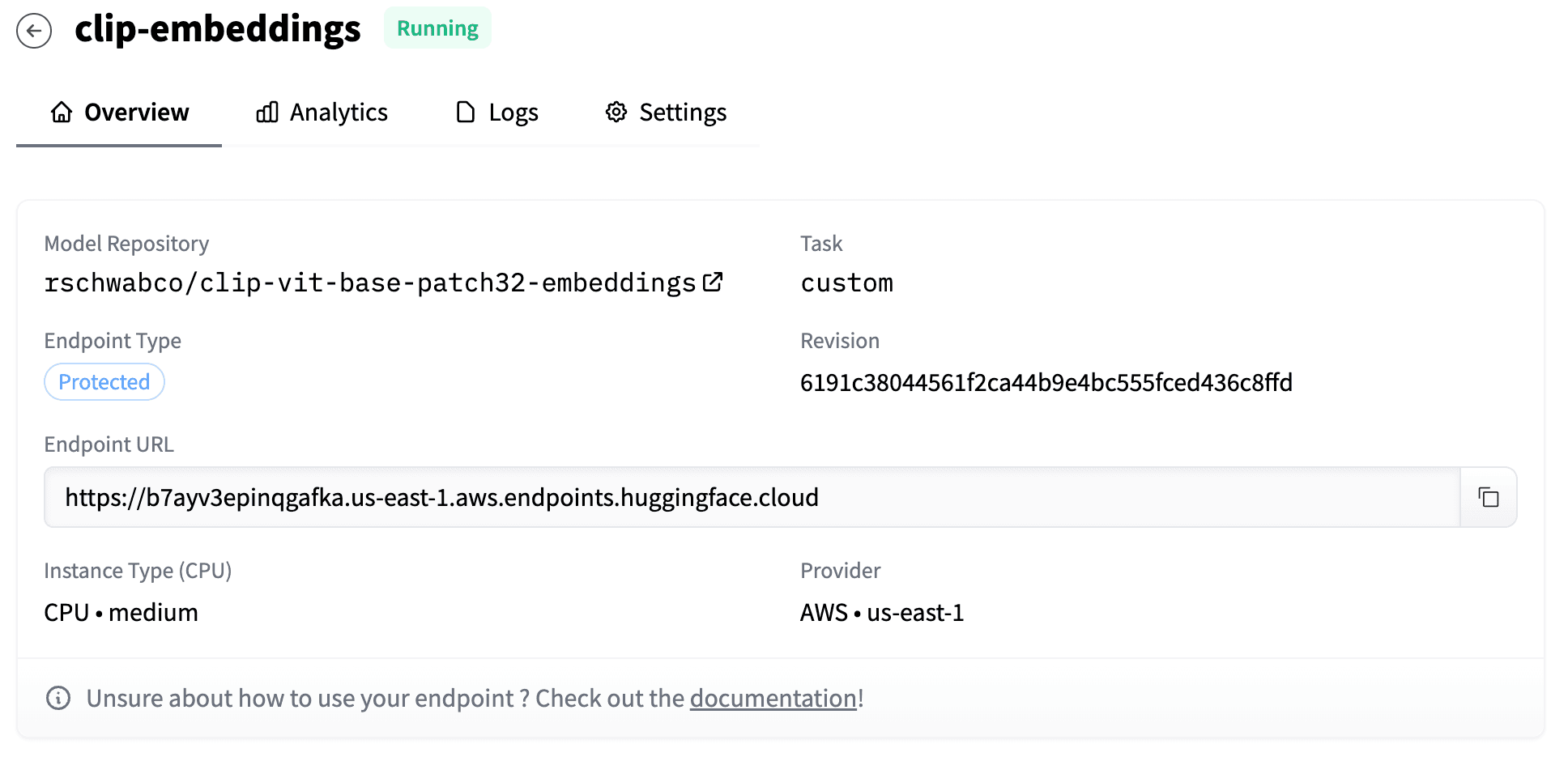 HuggingFace Endpoint