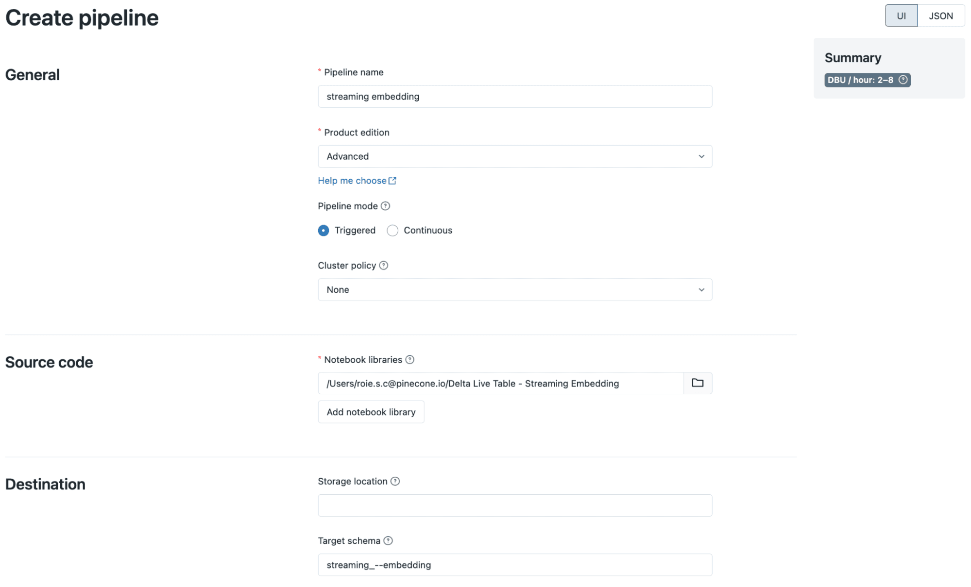 Create Pipeline