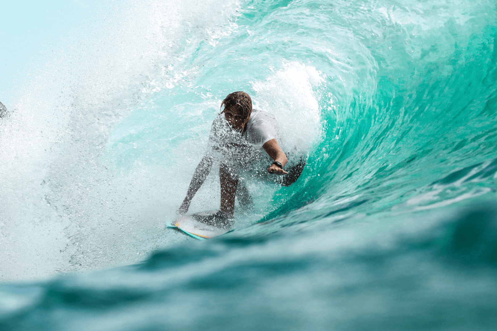 person surfing