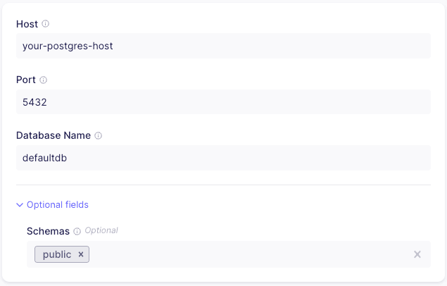 postgres setup